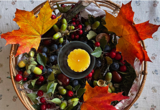 Украшение с осенними материалами Vorschau